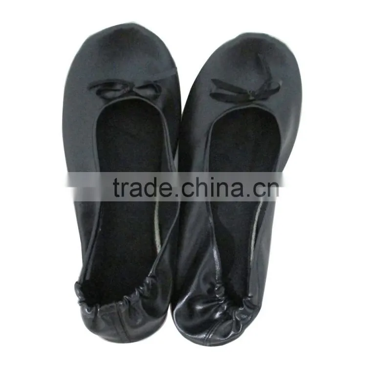 Sping Indoor comfortable fold up shoes roll up ballerina ballet