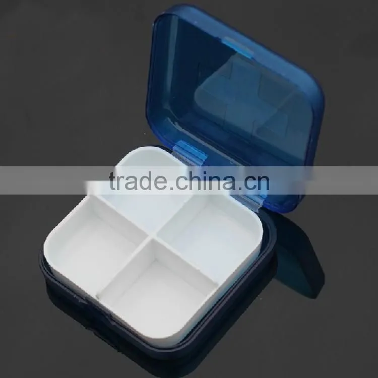 Custom logo promotional plastic travel pill container travel pill box