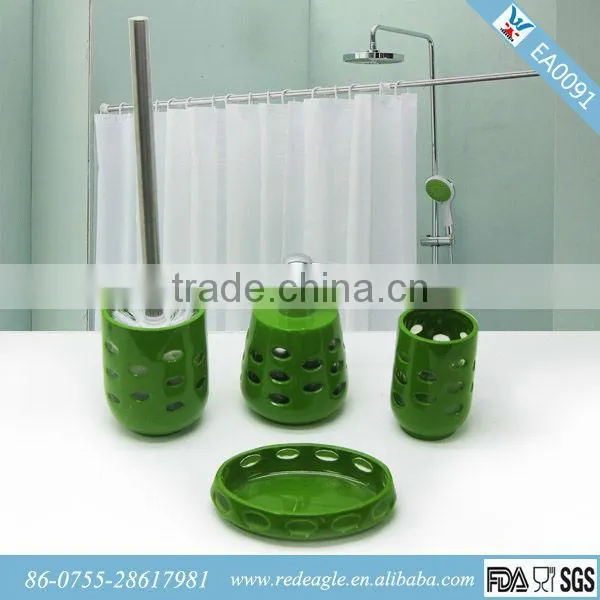 poly resin bathroom set and houseware