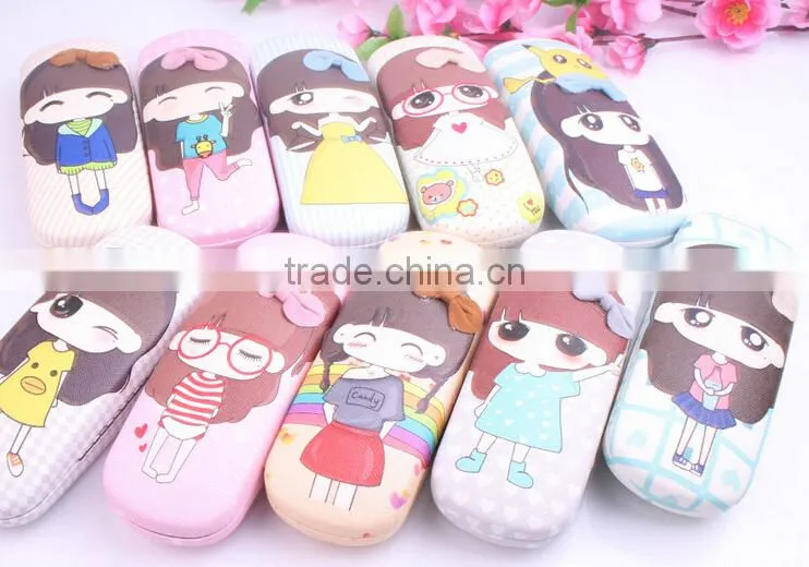Supply fashion cute Naughty little girl Glasses case