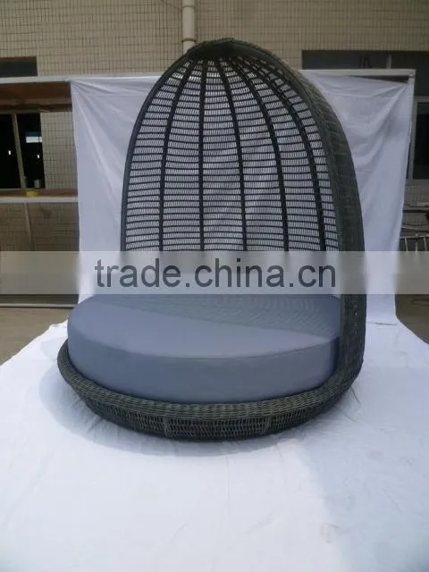 garden set adult rattan canopy outdoor bed furniture CF724L