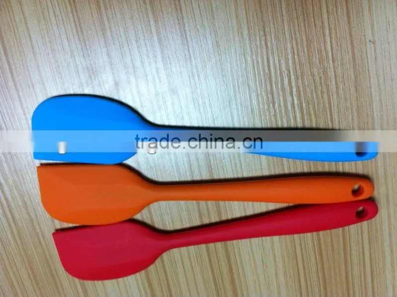 large size silicone spatula with steel inserted
