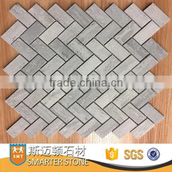 Carrara white marble mosaic flower mosaic tile for bathroom