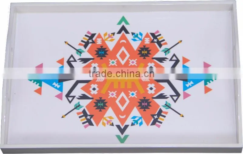 Lacquer serving tray