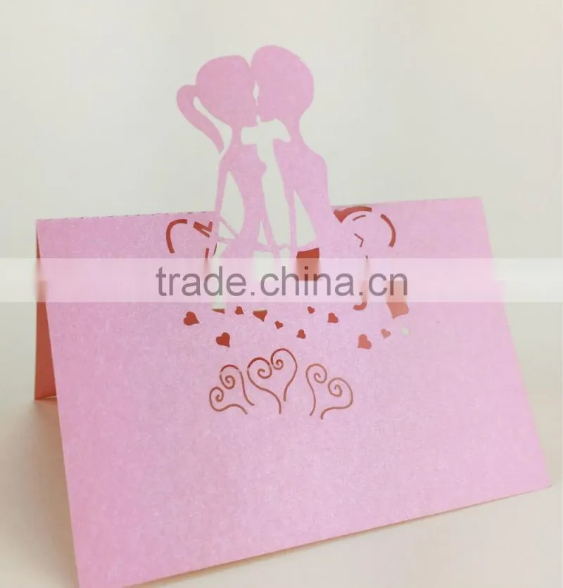 laser cut decoration card party invitation card table card wedding place