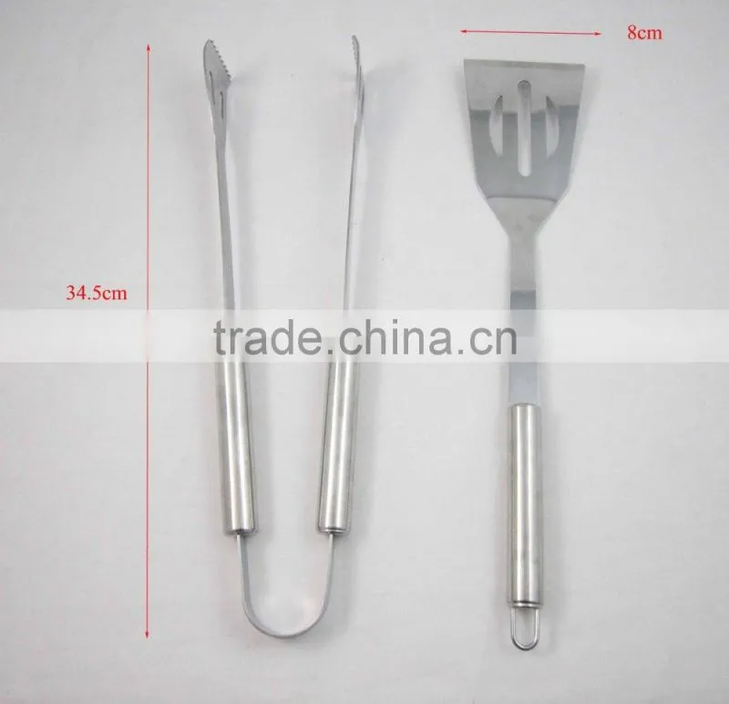 2PCS BBQ Set Stainless Steel BBQ Tool Set