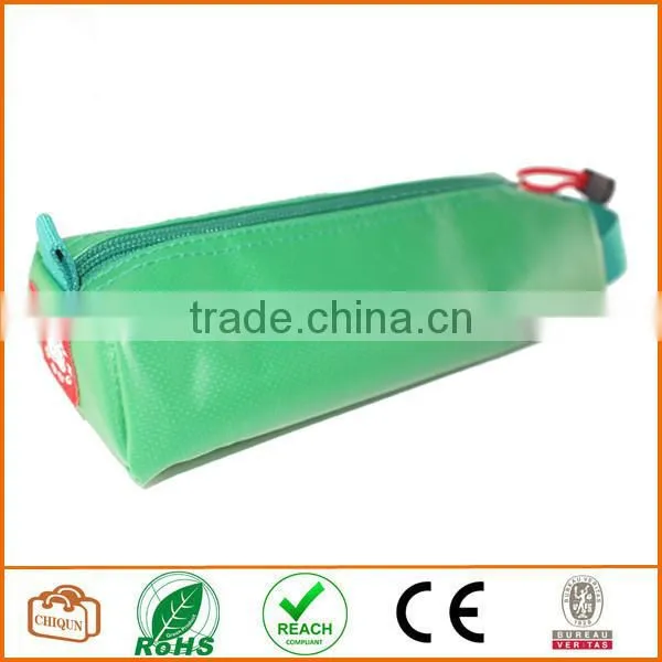 Tarpaulin Name Tag Small Pencil Case Pouch (Green)