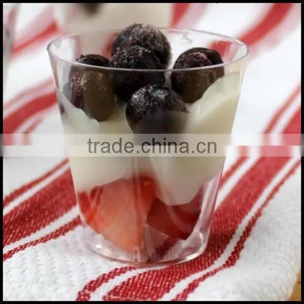 1.5oz SHOT CUPS Small Plastic clear party wedding jelly dessert glasses cups,custom High Grade Disposable Plastic Wine Cup