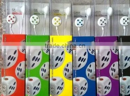 bear cartoon earphones Headphones 3.5MM BASS MP4 MP3 1 earphone
