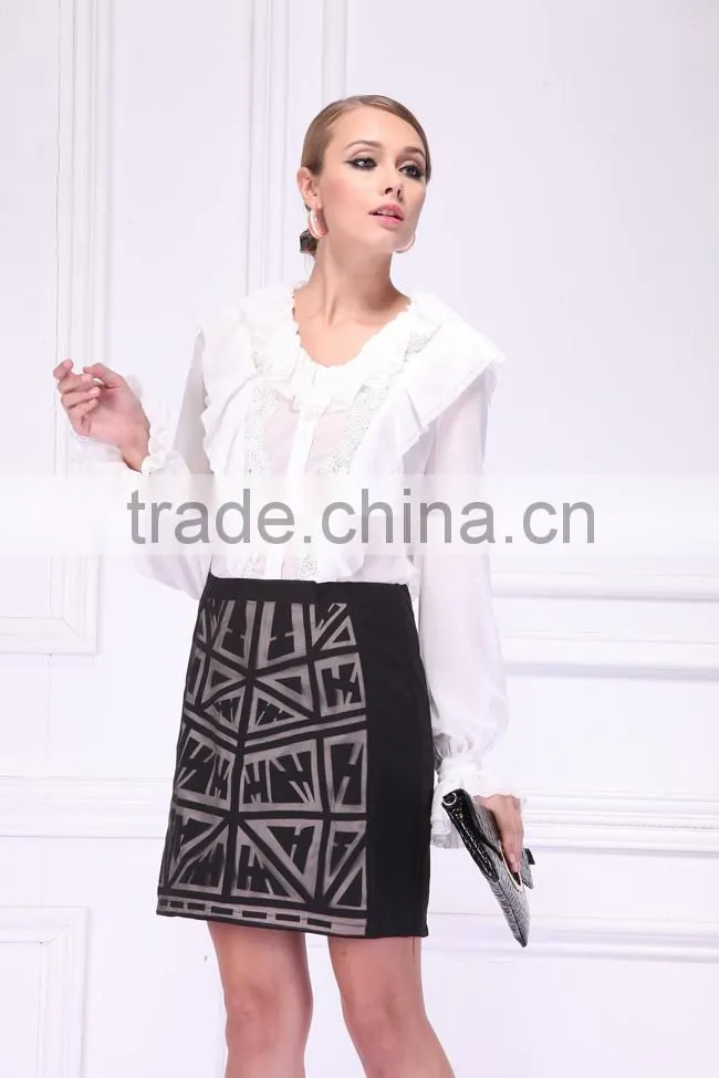 new style design chffion blouses fashion clothing for women 2015