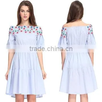 Off Shoulder Woman Designer Pattern Latest Blouse Design Image