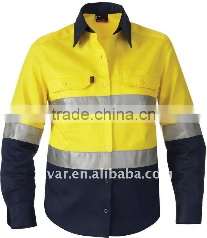 mens cotton orange uniform Shirt