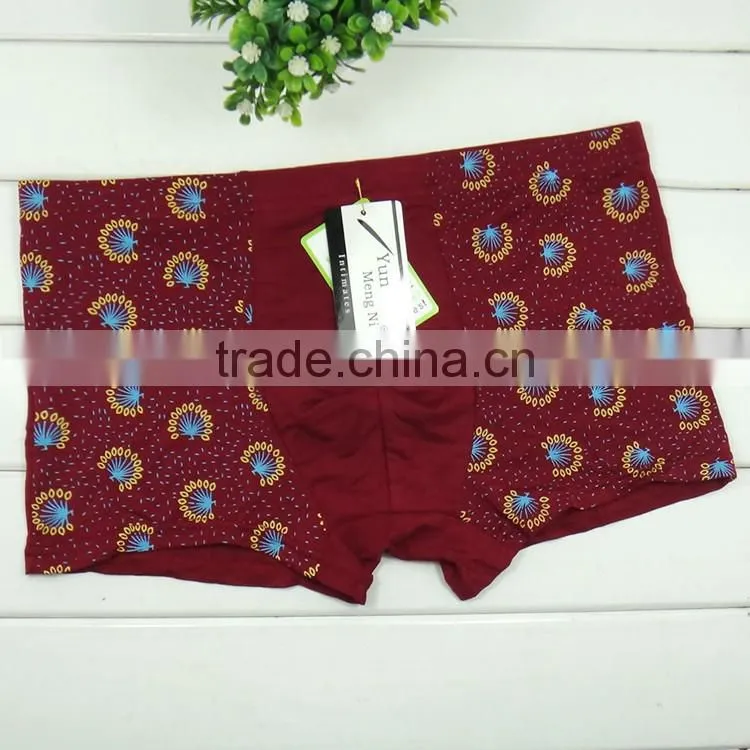 High quality boxer short bamboo fiber men sexy underwear boxer shorts