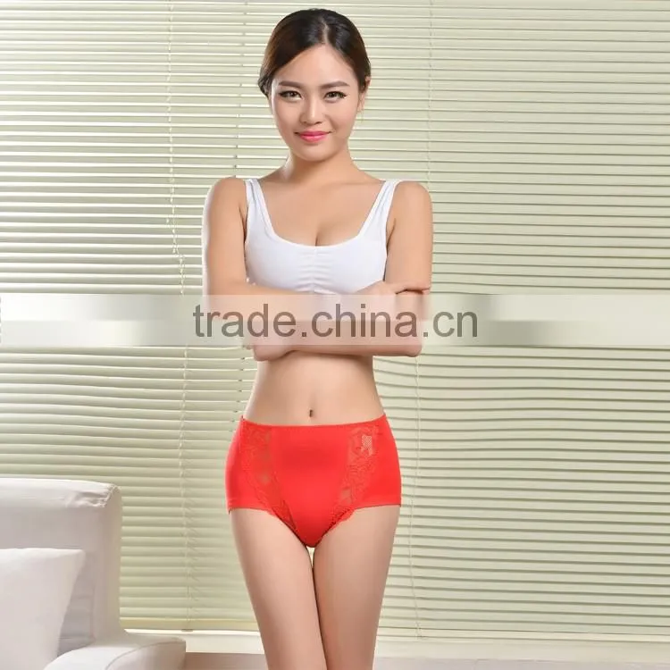 Wholesale embroidery lingerie mature women plus size panties underwear