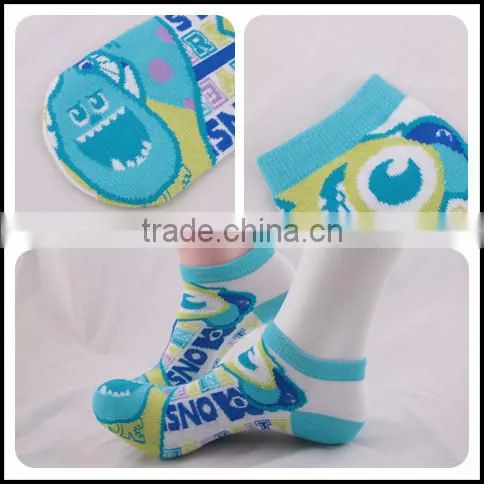 wholesale custom hot sale anti-bacterial ankle unisex cartoon tube socks