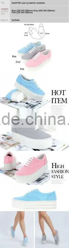 2ssd0190 platform Lace up fashion sneakers