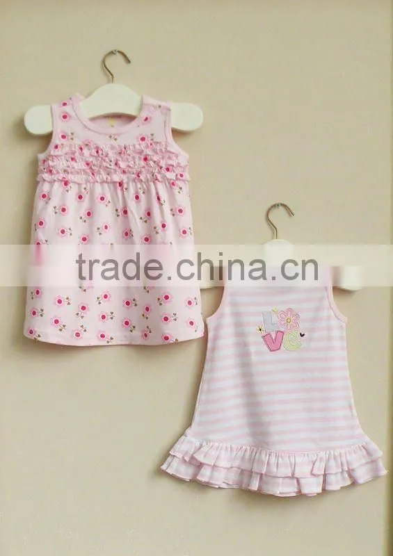 mom and bab 2012 summer baby clothes 100% cotton girls dress