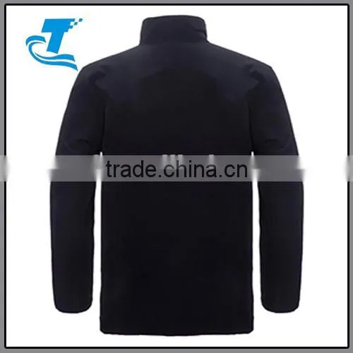Newest Snap-up Non-removable softshell jacket men