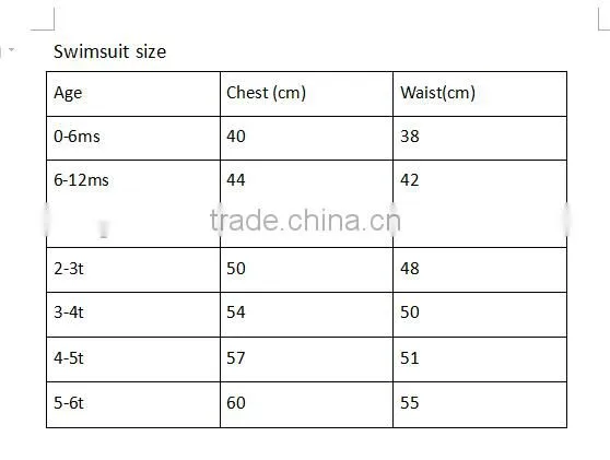 2017 Summer soft cotton boutique print young girl swimsuit pattern