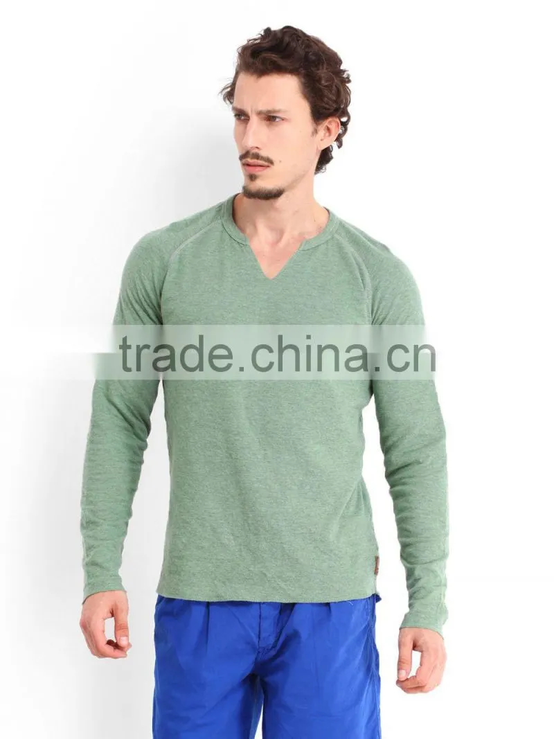 v neck sweatshirt, blank plain sweatshirt factory price