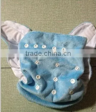 customized design baby minky cloth diaper with absorbent material