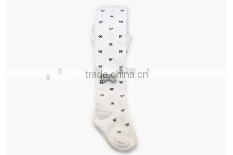 Bowknot printed school girls pantyhose