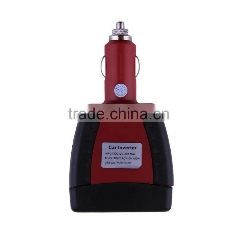 150W Car Power Inverter 12V DC to 220V/110v AC converter Adapter with Cigarette Lighter and USB 5V Charger For Laptop