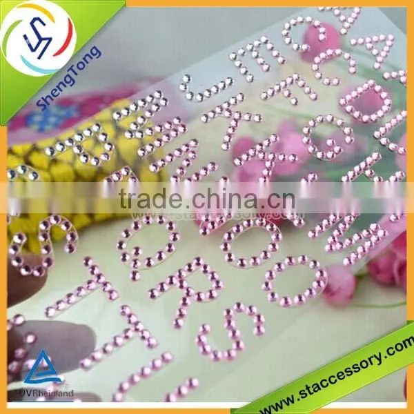 wholesale DIY glitter gold letter stickers