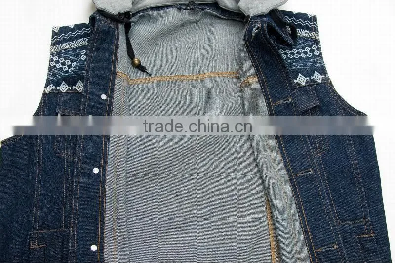 denim top vest
