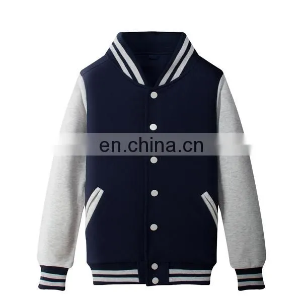 Custom Wholesale Unisex Baseball Fleece Jacket