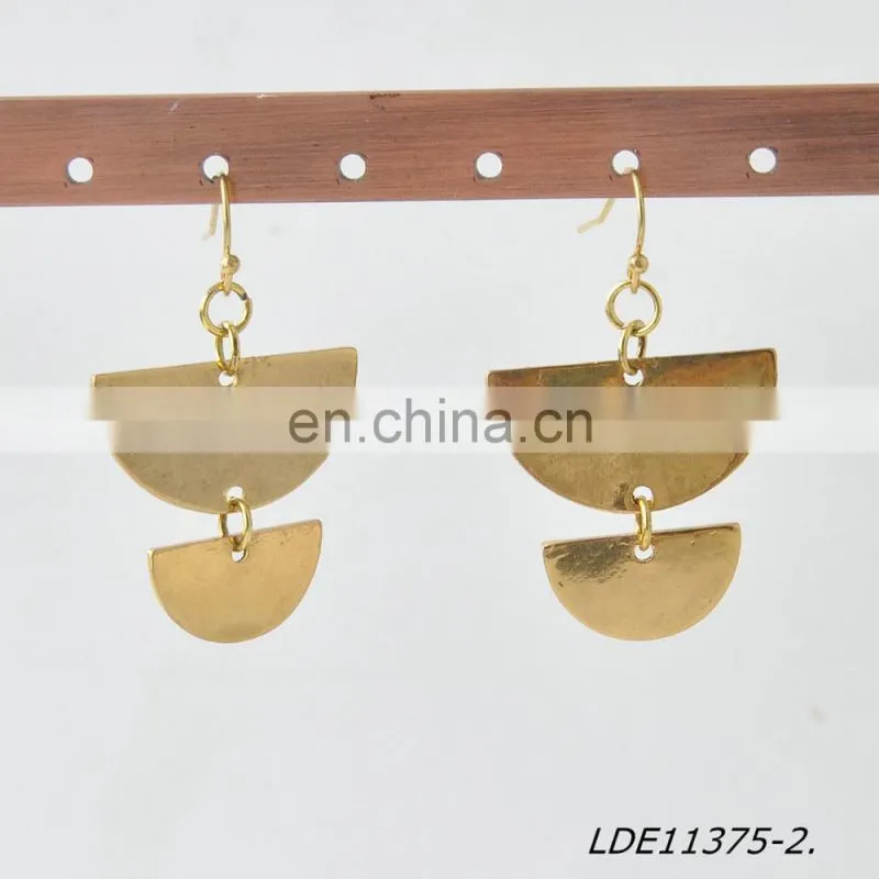 Moon Earring Geometric Earrings Half Circle Earrings