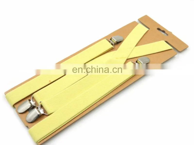 2017 Wholesale Low MOQ solid color Suspenders