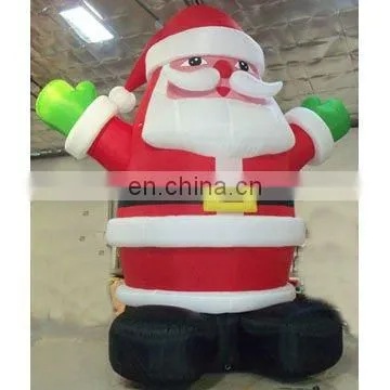 Giant christmas event use inflatable santa clause with gift
