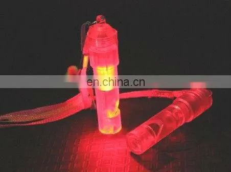 plastic LED flashing light Whistle