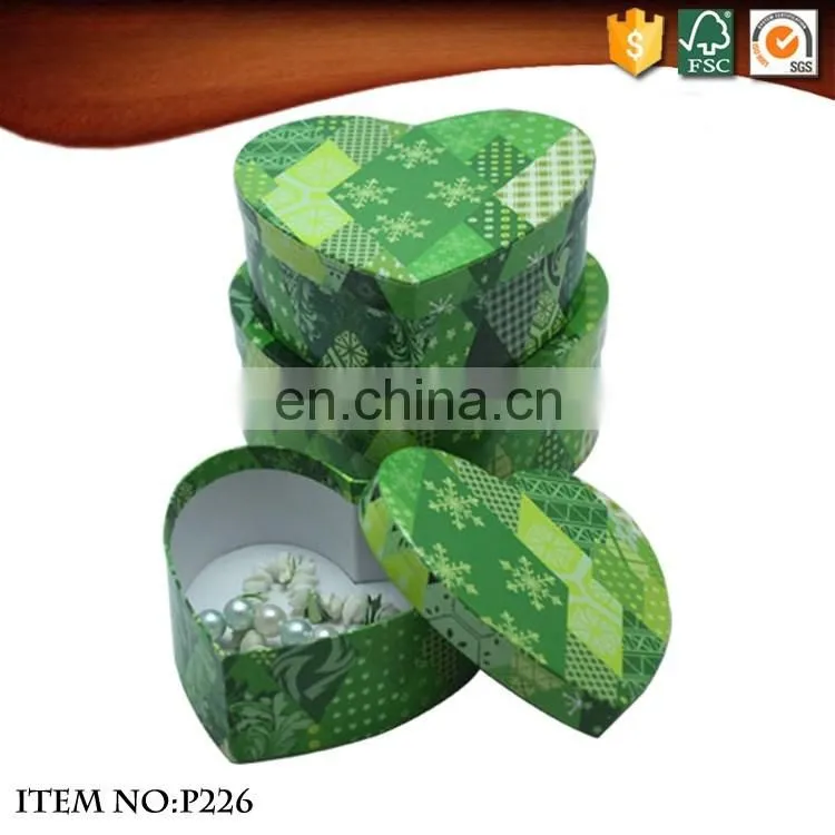 Customized Top Art Craft Quanlity Heart -Shaped cardboard Gift Box