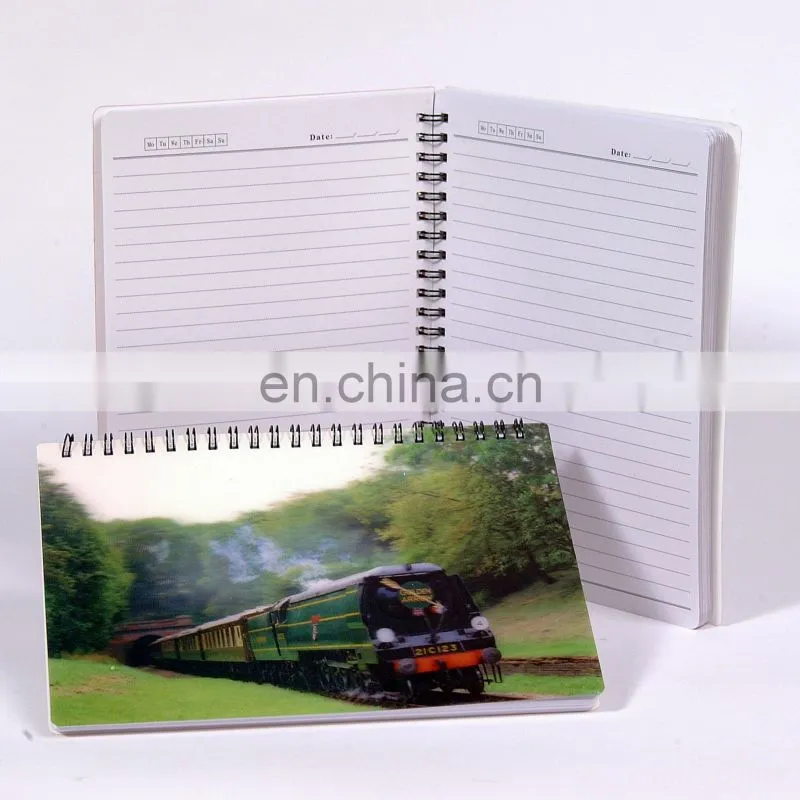 lenticular manufacturer spiral ntoebook with high quality