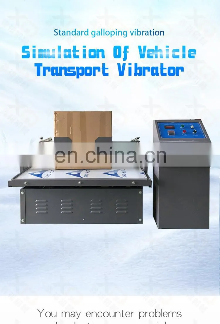 Standards Simulate Car Shipping Carton Vibration Measurement Instrument Mechanical Shaker