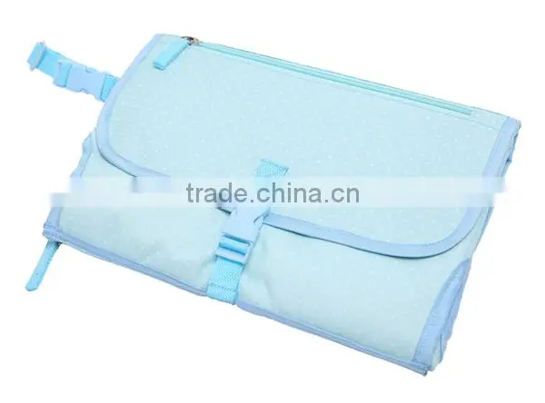 Fancy Protable Blue Foldable Diaper Pad