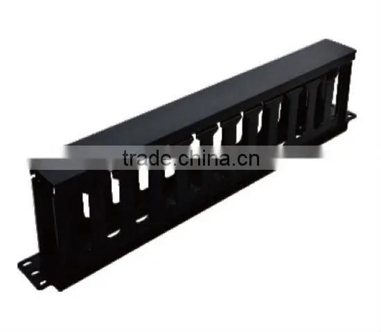 12 port metal+plastic 1 U Cable Manager for telecom