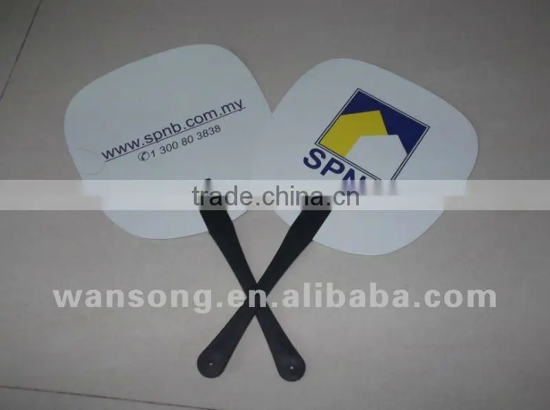 Fancy Design Summer PP Fan Portable Plastic pp hand fan