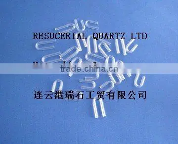 U Bend Quartz Tube for Thermocouple Sampler tube