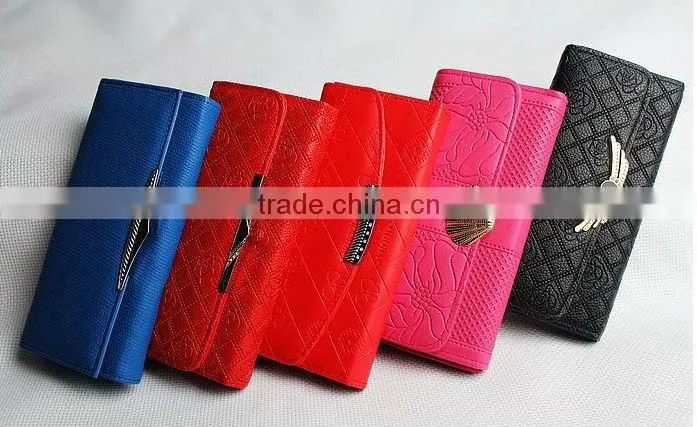leather wallet ladies multicolor