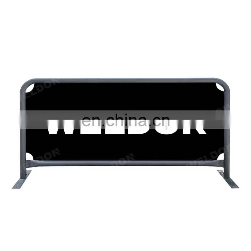 Portable Road Barriers Safety Crowd Control Traffic Outdoor Cafe Barricade Metal Pedestrian Barricades