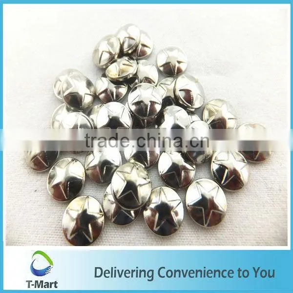 skull metal hotfix copper studs