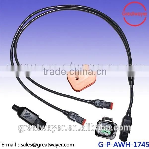Duetsch 2 Pin Waterproof Electronic Application for car cable assembly UL ZPFW2