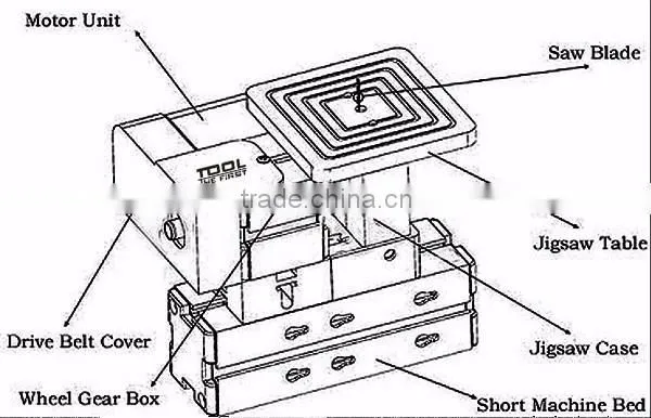60w Mini Metal Jigsaw cutting machine for woodworking puzzle ,school education