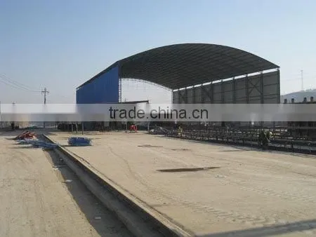 steel framed structure ceiling used in the factory