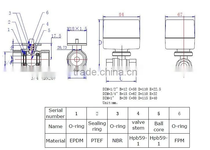 Electric Brass Motorized Modulating Control Valve with Positioner