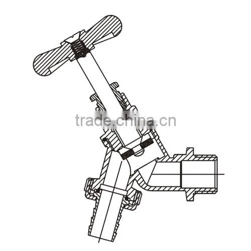 HR4050 manufacture brass water stop bibcock stop valve
