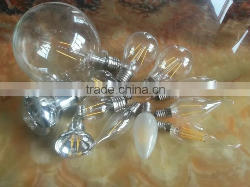 b22 led lamp bulb R80 4W clear glass reflector led filament bulb TUV CE ROHS